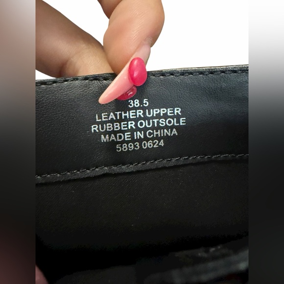 Kurt Geiger Black Leather Knee-High Kitten Heel Boots EU 38.5 / US 8.5 NEW - Picture 8 of 9